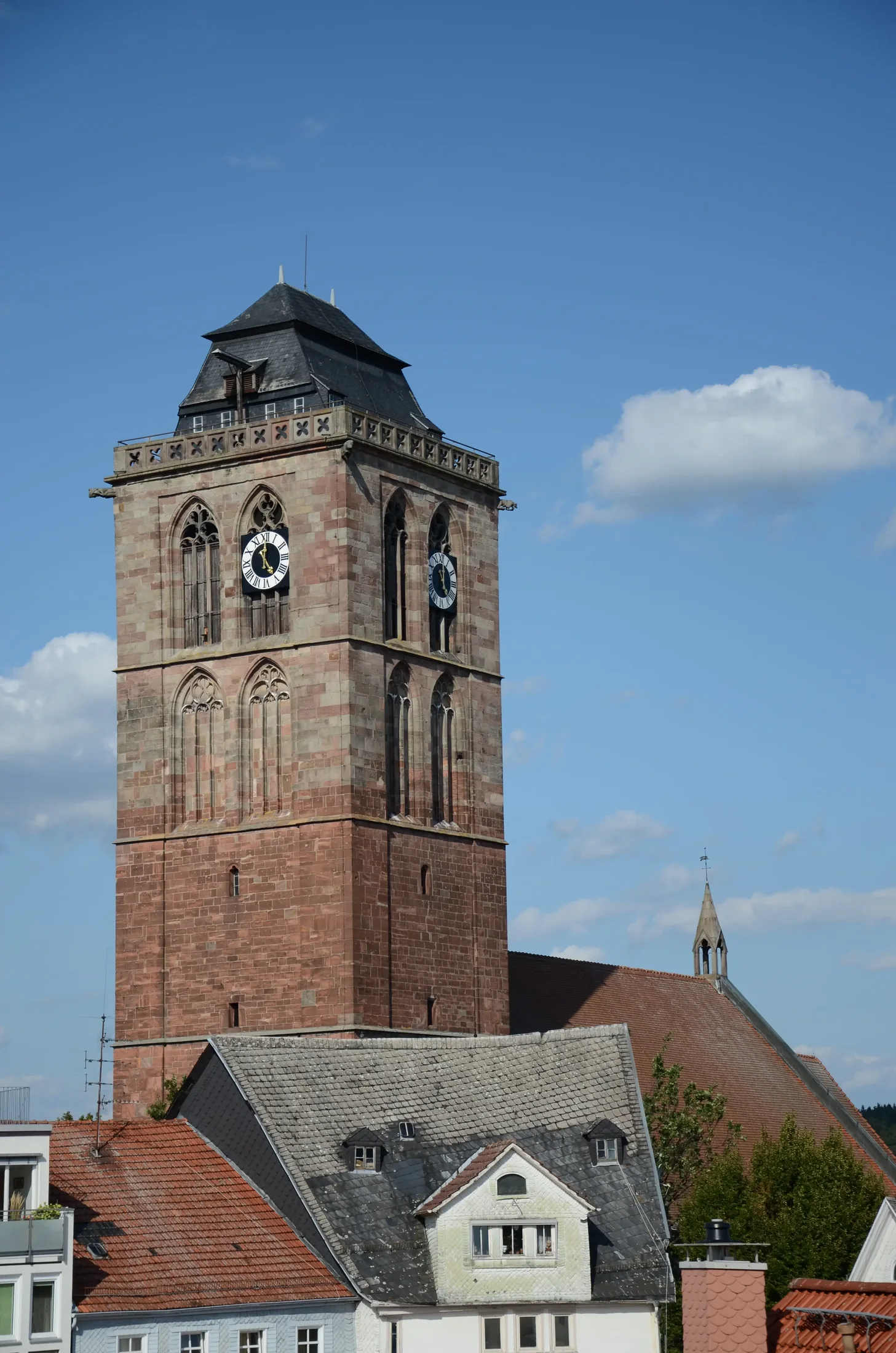 Stadtkirche und Dächer der historischen Innenstadt Bad Hersfelds